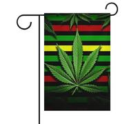 Drapeaux de jardin à rayures contre les mauvaises herbes - 30,5 x 45,7 cm - Double face pour extérieur, drapeaux saisonniers et bannières pour patio, cour, terrasse, porche, jardin, terrasse, balcon