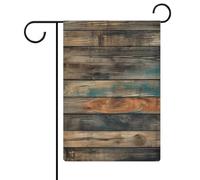 Drapeaux de jardin à texture marron, 30,5 x 45,7 cm, drapeau extérieur double face, drapeau de cour d'été, drapeau floral de bienvenue, drapeaux de jardin saisonniers, décorations de vacances
