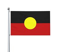 Drapeaux De Jardin Aborigènes Australiens Drapeau Fierté Decoration Bannières Extérieure Couleurs Vives Bannière Jardins Pour Festivals Défilé Balcon 90X152CM