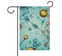 Drapeaux de jardin abstraction biologie chimie 30,5 x 45,7 cm double face drapeau extérieur drapeau d'été drapeau floral bienvenue drapeaux de jardin saisonniers décorations de vacances
