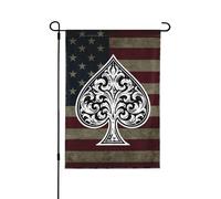 Drapeaux De Jardin Ace Of Spades Coupe-Vent Et Étancheune Pelouse Drapeaux Résiste Aux Intempéries Garden Flag Pour Patio Jardinage S