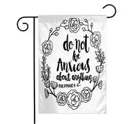 Drapeaux De Jardin Affiche Fidèle, Ne Soyez Pas Sage, Soyez Anxieux À Propos De Tout Ce Qui Est Puissant Personnalisés Bannière, Pour D'Intérieur, Jardin, 30x45cm