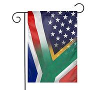 Drapeaux De Jardin Afrique Du Sud Et États-Unis Résiste Aux Intempéries Garden Flag Décorations Pelouse Drapeaux Pour Balcon Fête Ferme 30X45Cm