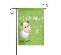 Drapeaux De Jardin Aïd El-Adha Drapeau Fierté Couleurs Vives Bannière Jardins Résistant Drapeaus Décoratif Pour Balcon Fête Défilé 30X45CM