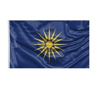 Drapeaux De Jardin Alexandre Le Grand Macédonien Drapeaux Décoratifs D'Extérieur Résistant Bannières Extérieure Pour Fête Carnavals Jardins 90X150 Cm