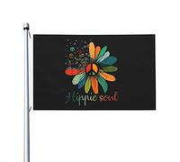 Drapeaux De Jardin Âme Du Signe De Paix Bannières Extérieure Résistant Drapeaux Décoratifs D'Extérieur Pour Festivals Pelouse Jardins 90X150 CM