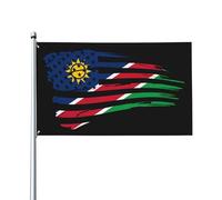 Drapeaux De Jardin America And Namibia Drapeau Fierté Imperméabiliser Drapeaus Décoratif Couleurs Vives Bannières Extérieure Pour Festivals Défilé Balcon 90X152CM