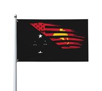 Drapeaux De Jardin America And Papua New Guinea Bannière Jardins Imperméabiliser Drapeau Fierté Durable Drapeaus Décoratif Pour Fête Défilé Balcon 90X152CM