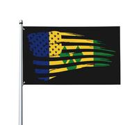 Drapeaux De Jardin America And Saint Vincent And The Grenadines Drapeau Fierté Durable Drapeaus Décoratif Résistant Bannière Jardins Pour Fête Balcon Défilé 90X152CM