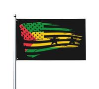 Drapeaux De Jardin America And Sao Tome And Principe Bannière Jardins Résistant Drapeaus Décoratif Couleurs Vives Bannières Extérieure Pour Festivals Défilé Balcon 90X152CM