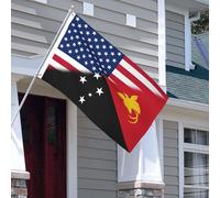 Drapeaux De Jardin America Papua New Guinea Drapeau Fierté Imperméabiliser Drapeaus Décoratif Résistant Bannières Extérieure Pour Festivals Défilé Fête 90X152CM