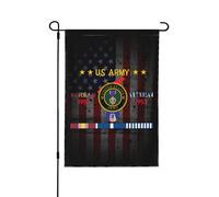 Drapeaux De Jardin Américain Blessé Au Combat Purple Heart, Vétéran Coréen Drapeau Fierté Durable Drapeaus Décoratif Imperméabiliser Bannière Jardins Pour Balcon Fête Défilé 30X45CM