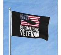 Drapeaux De Jardin American Submarine Veteran Drapeau Fierté Imperméabiliser Bannières Extérieure Couleurs Vives Bannière Jardins Pour Festivals Fête Défilé 90X152CM