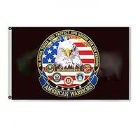 Drapeaux De Jardin American Warriors We Support Our Troops Branches Black Treer Drapeau Coupe-Vent Et Étancheune Garden Flag Pour Patio Ferme Balcon Fête 90X150 CM