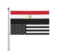 Drapeaux De Jardin Amérique Et Égypte Bannière Jardins Imperméabiliser Bannières Extérieure Durable Drapeaus Décoratif Pour Festivals Balcon Fête 90X150CM