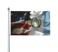 Drapeaux De Jardin Amérique Guatemala Combinée Drapeau Fierté Imperméabiliser Bannière Jardins Decoration Bannières Extérieure Pour Défilé Fête Balcon 90X150CM