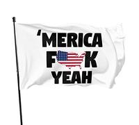 Drapeaux De Jardin Amérique, Putain Ouais Drapeau Fierté Durable Drapeaus Décoratif Résistant Bannières Extérieure Pour Festivals Balcon Fête 90X152CM