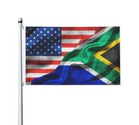 Drapeaux De Jardin Amérique Sud-Africain Afrique Du Sud Bannière Jardins Decoration Bannières Extérieure Résistant Drapeaus Décoratif Pour Défilé Fête Balcon 90X150CM