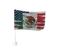 Drapeaux De Jardin Amitié Entre Les États-Unis Et Le Mexique Drapeau Fierté Résistant Drapeaus Décoratif Decoration Bannières Extérieure Pour Festivals Fête Défilé 90X150Cm