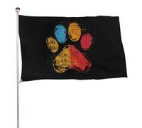 Drapeaux De Jardin Amour Pour Les Pattes De Chiots Et De Chiens Bannière Extérieure Résiste Aux Intempéries Garden Flag Toutes Les Saisons Pelouse Drapeaux Pour Célébrations Balcon Fête M