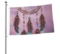 Drapeaux de jardin amusants de 6,1 x 0,9 m pour l'extérieur - Attrape-rêves - Drapeau de jardin double face - Bannières de bienvenue pour la maison, la pelouse, la décoration d'intérieur/extérieur