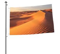 Drapeaux de jardin amusants de 6,1 x 0,9 m pour l'extérieur - Motif dunes de sable dans le désert du Sahara - Drapeau de jardin double face - Bannières de bienvenue pour la maison, la pelouse, la