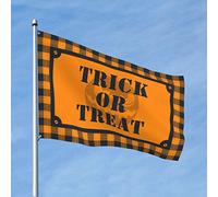 Drapeaux de jardin amusants Trick or Treat Drapeau d'Halloween 3 drapeaux pour dortoirs Lake House Decor (Taille : 60 x 90 cm)