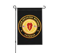 Drapeaux De Jardin Ancien Combattant De La 25E Division D'Infanterie (Tropique) Des États-Unis Bannière Jardins Decoration Drapeau Fierté Durable Drapeaus Décoratif Pour Festivals Défilé 30X45CM