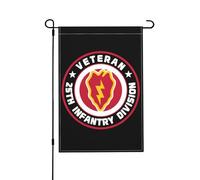 Drapeaux De Jardin Ancien Combattant De La 25E Division D'Infanterie (Tropique) Des États-Unis Drapeau Fierté Decoration Bannières Extérieure Résistant Bannière Jardins Pour Festivals 30X45CM