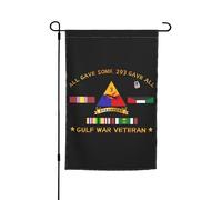 Drapeaux De Jardin Ancien Combattant De La 3E Division Blindée, Durant La Guerre Du Golfe Bannière Jardins Durable Drapeau Fierté Résistant Drapeaus Décoratif Pour Festivals Défilé 30X45CM