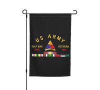 Drapeaux De Jardin Ancien Combattant De La 3E Division Blindée, Durant La Guerre Du Golfe Drapeaus Décoratif Durable Bannières Extérieure Résistant Drapeau Fierté Pour Fête Festivals 30X45CM