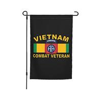Drapeaux De Jardin Ancien Combattant De La 82E Division Aéroportée Du Vietnam Toutes Les Saisons Pelouse Drapeaux Résiste Aux Intempéries Drapeau Extérieur Pour Patio Balcon Fête 30X45Cm