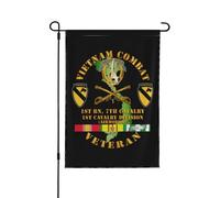 Drapeaux De Jardin Ancien Combattant De La Cavalerie Au Vietnam, Membre Du 1Er Bataillon Du 7E Régiment De Cavalerie, Condamné Drapeaus Décoratif Durable Drapeau Fierté Pour 90X150Cm