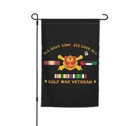 Drapeaux De Jardin Ancien Combattant De La Guerre Du Golfe, 320E Régiment D'Infanterie Bannière Jardins Durable Bannières Extérieure Résistant Drapeau Fierté Pour Festivals Balcon Défilé 30X45CM