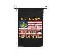 Drapeaux De Jardin Ancien Combattant De La Guerre Du Golfe, 3E Régiment De Cavalerie Blindée Drapeau Fierté Durable Drapeaus Décoratif Imperméabiliser Bannières Extérieure Pour Festivals 30X45CM