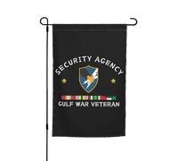 Drapeaux De Jardin Ancien Combattant De La Guerre Du Golfe Au Sein D'Une Agence De Sécurité Bannière Jardins Imperméabiliser Bannières Extérieure Decoration Drapeaus Décoratif Pour Fête 30X45CM