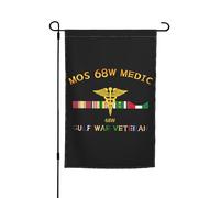 Drapeaux De Jardin Ancien Combattant De La Guerre Du Golfe, Médecin Mos 68W Bannière Jardins Imperméabiliser Bannières Extérieure Durable Drapeaus Décoratif Pour Balcon Fête Festivals 30X45CM