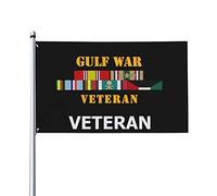 Drapeaux De Jardin Ancien Combattant De La Guerre Du Golfe W Gulf Svc Drapeaus Décoratif Decoration Drapeau Fierté Imperméabiliser Bannières Extérieure Pour Défilé Balcon Fête 90X152CM