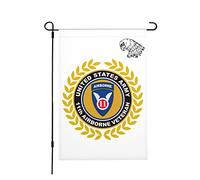 Drapeaux De Jardin Ancien Combattant De L'Armée Américaine, 11E Promotion Toutes Les Saisons Bannière Extérieure Premium Pelouse Drapeaux Pour Patio Balcon Fête 30X45Cm