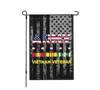 Drapeaux De Jardin Ancien Combattant De L'Armée Du Vietnam Coupe-Vent Et Étancheune Garden Flag Résiste Aux Intempéries Pelouse Drapeaux Pour Célébrations Balcon Fête 30X45Cm