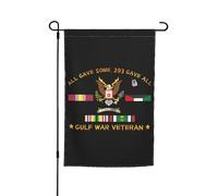 Drapeaux De Jardin Ancien Combattant Du Corps Des Transmissions De La Guerre Du Golfe Bannière Jardins Durable Bannières Extérieure Imperméabiliser Drapeaus Décoratif Pour Festivals 30X45CM