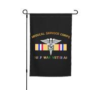 Drapeaux De Jardin Ancien Combattant Du Corps Médical De La Guerre Du Golfe Drapeau Fierté Durable Bannière Jardins Résistant Drapeaus Décoratif Pour Défilé Fête Festivals 30X45CM