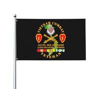 Drapeaux De Jardin Ancien Combattant Du Vietnam, W, 1Er Bataillon, 8E Régiment D'Artillerie, Dui, 25E Division D'Infanterie, Ssi Drapeau Fierté Durable Drapeaus Décoratif Résistant Pour 90X150Cm