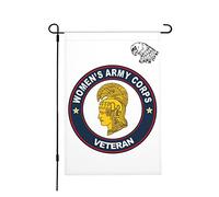 Drapeaux De Jardin Ancienne Combattante Du Corps Féminin De L'Armée (Wac) Résiste Aux Intempéries Drapeau Extérieur Décorations Pelouse Drapeaux Pour Célébrations Patio 30X45Cm