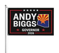 Drapeaux De Jardin Andy Biggs Candidat Au Poste De Gouverneur En 2026 ; Andy Pour Le Poste De Gouverneur De L'Arizona Drapeau Fierté Durable Drapeaus Décoratif Bannières Extérieure Pour 90X150CM