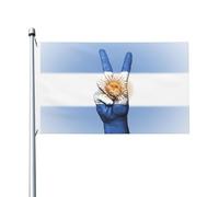 Drapeaux De Jardin Argentine Signe De Paix Argentin Garden Flag Toutes Les Saisons Treer Drapeau Pour Ferme Célébrations Balcon Fête 90X150 Cm