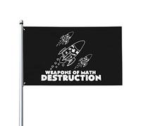 Drapeaux De Jardin Armes De Destruction Des Mathématiques Pour Les Enseignants Drapeau Fierté Durable Drapeaus Décoratif Résistant Bannières Extérieure Pour Festivals Défilé 90X152CM