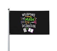 Drapeaux De Jardin Armes De Destruction Des Mathématiques Pour Les Enseignants Drapeaus Décoratif Résistant Bannière Jardins Imperméabiliser Drapeau Fierté Pour Balcon Défilé 90X152CM