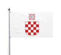Drapeaux De Jardin Armoiries De L'État Indépendant De Croatie Garden Flag Coupe-Vent Et Étancheune Pelouse Drapeaux Toutes Les Saisons Treer Drapeau Pour Célébrations Ferme S
