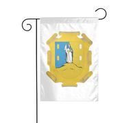 Drapeaux De Jardin Armoiries De San Luis Potosi Décorations Bannière Extérieure Coupe-Vent Et Étancheune Pelouse Drapeaux Pour Balcon Fête Ferme 30X45Cm